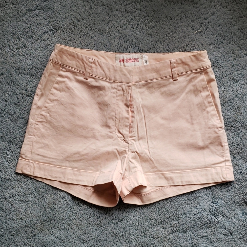 H&M Light Pink High Waist Shorts